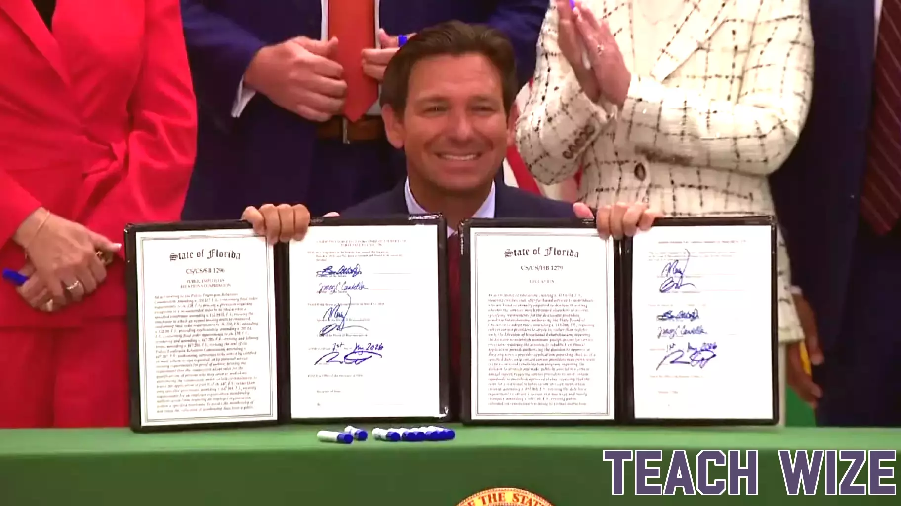 Governor DeSantis signs sweeping education and labor union bills