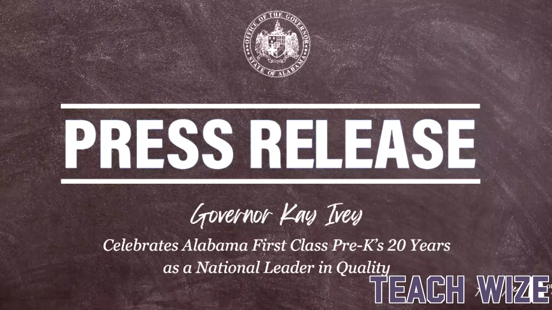 Governor Ivey Celebrates Alabama First Class Pre-K’s 20 Years as a National Leader in Quality -