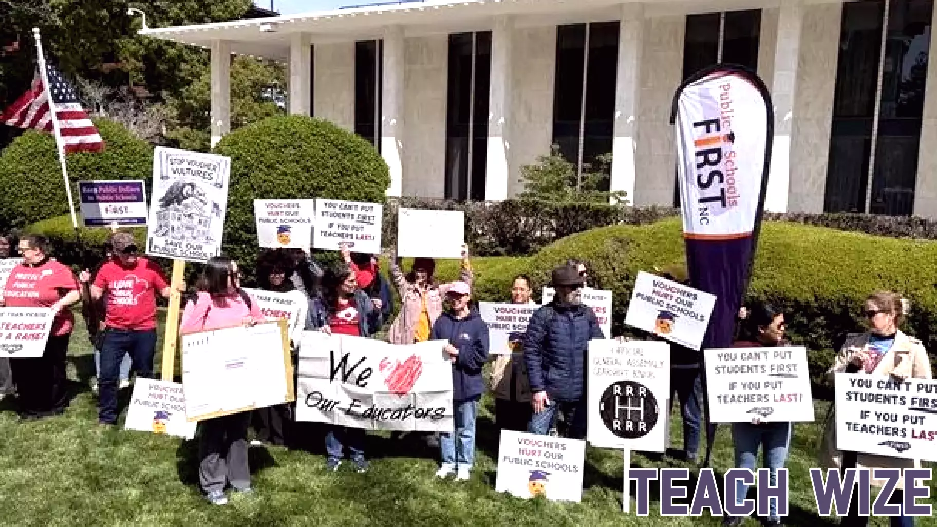 Protestors urge lawmakers to pass budget investing in education