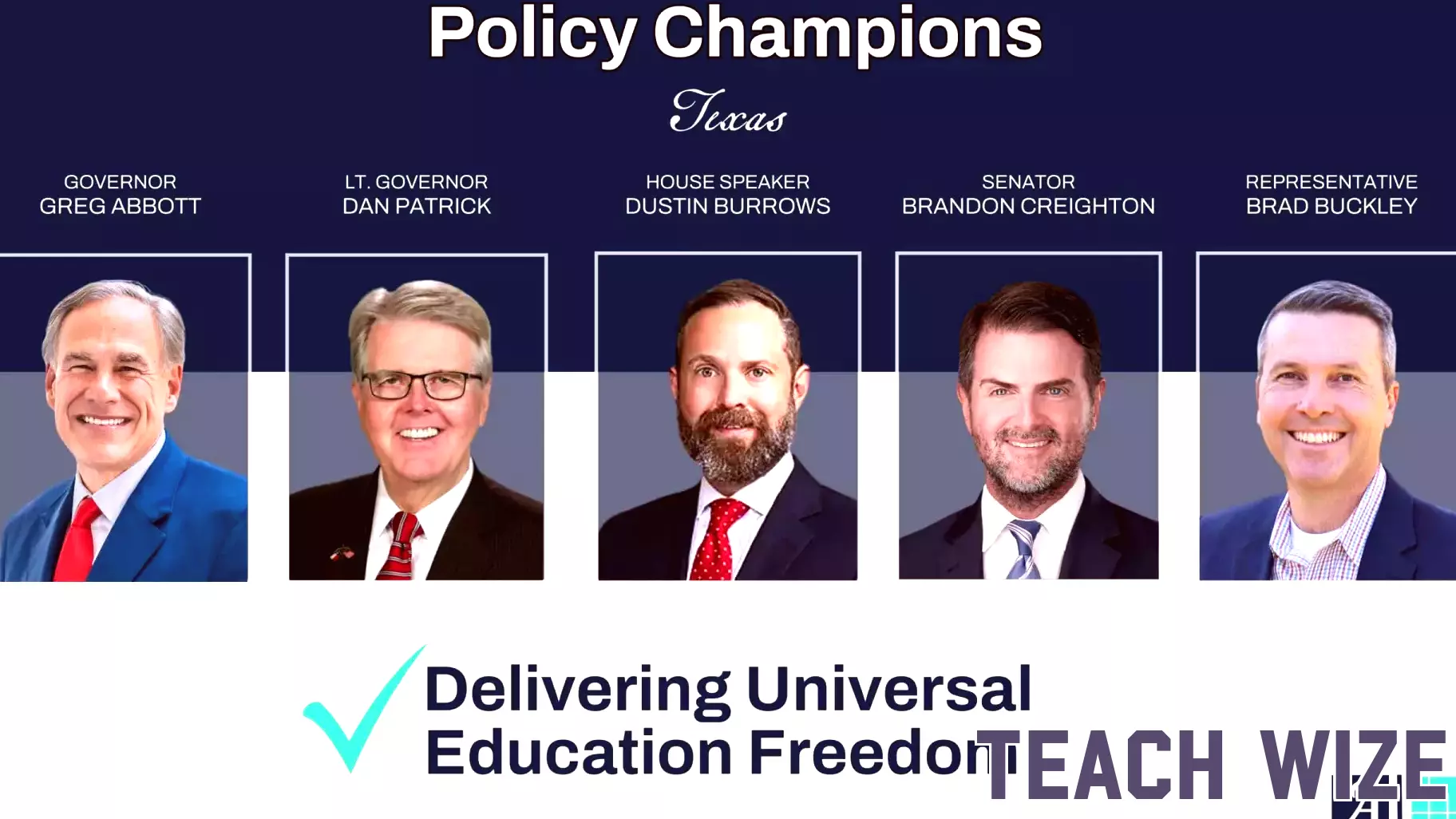 Texas Leaders Recognized for Establishing Largest Universal Education Freedom Program