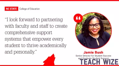 Jamie Bush Appointed Senior Director for Student Success at NC State