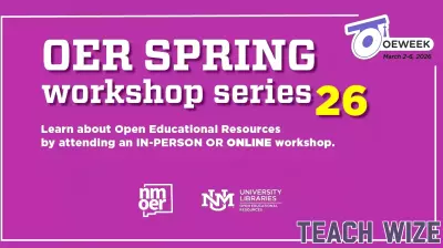 Open Education Week is back for spring 2026