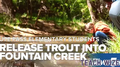 Ute Pass Elementary Students Experience Outdoor Learning with Rainbow Trout